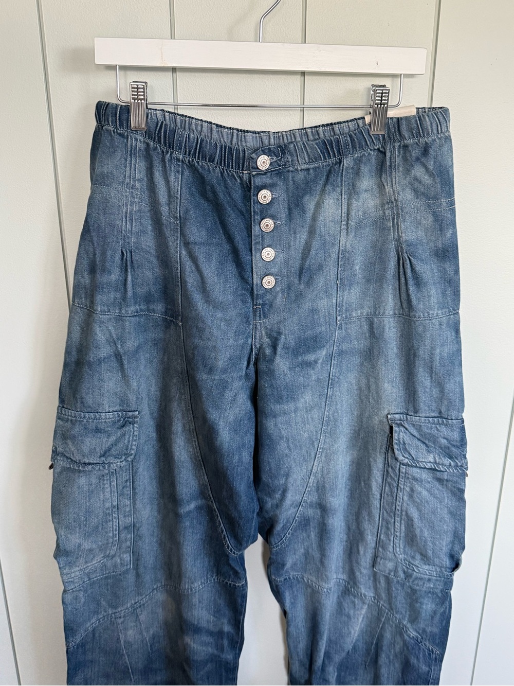 NWT free people wallflower pull on jeans - Picture 4 of 10